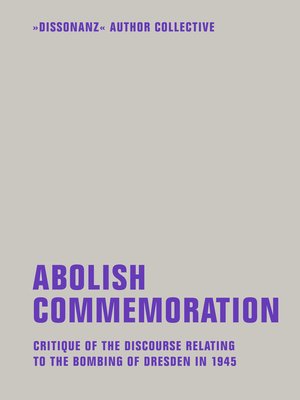 cover image of Abolish Commemoration